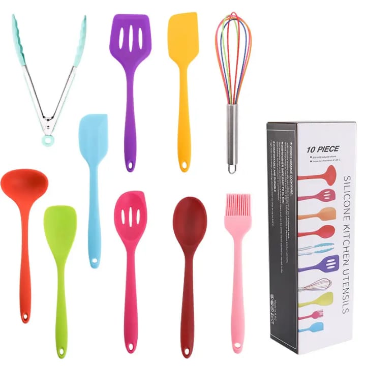 Multicolored Silicon spoons set
