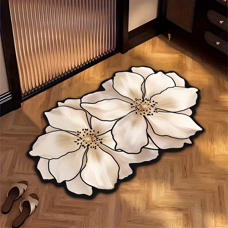 Diatom Mud Bath Mat Soft Non-Slip Rug, Super Absorbent Quick-Dry Bathroom Carpet for Shower Toilet Floor Pad