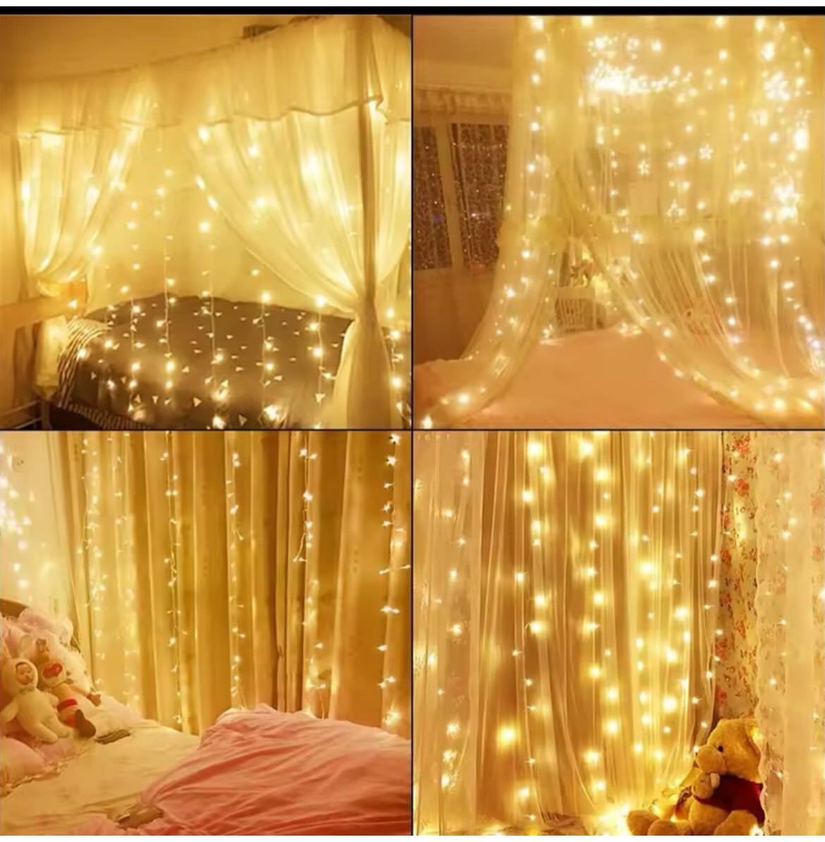 300 LED Window Curtain Lights
