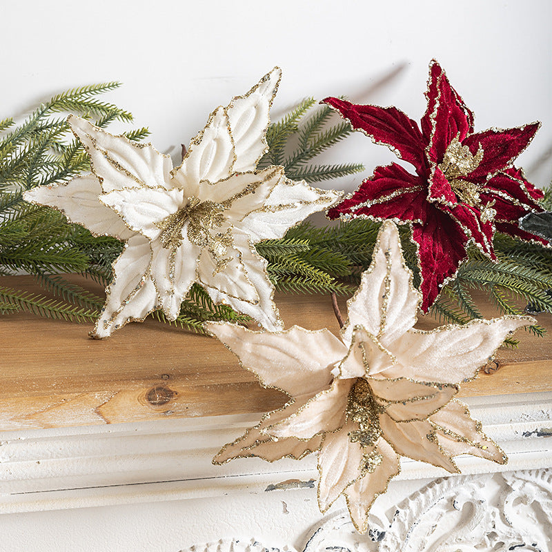 Artificial Flowers Christmas Flower Pendant