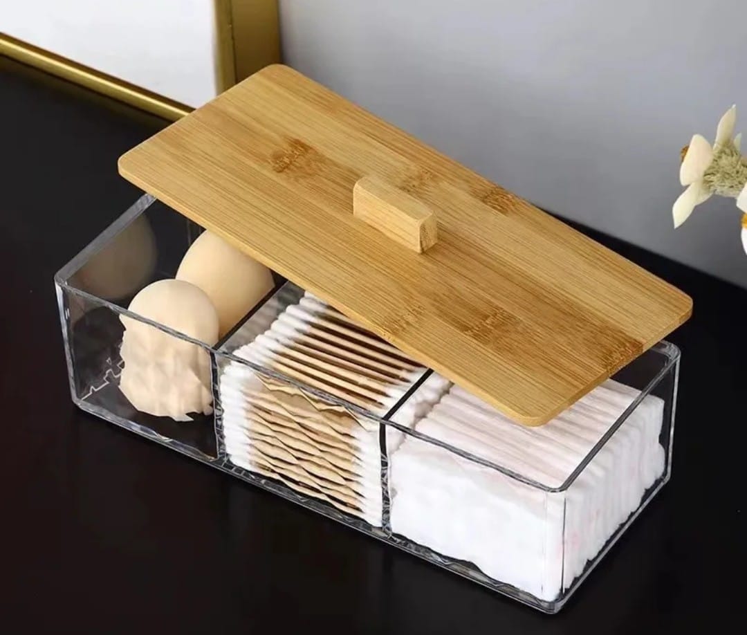 3 partitioned cotton swab
