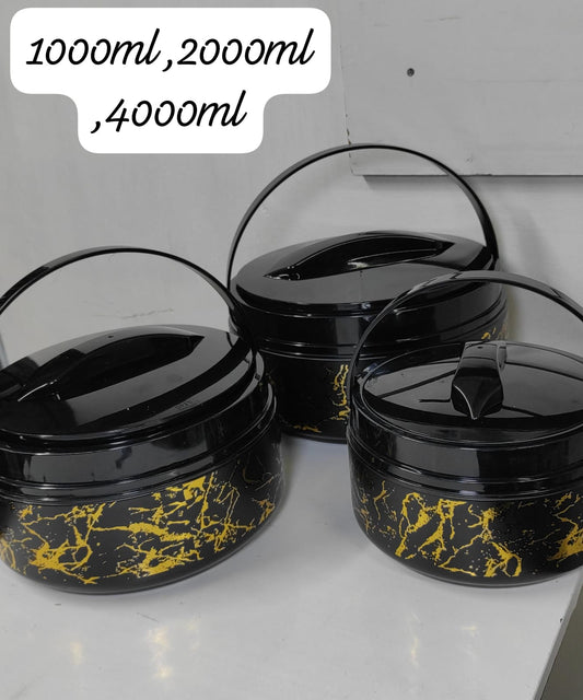 *Steel/Metal Stylish Nordic Hot pot to keep food warm with Handle