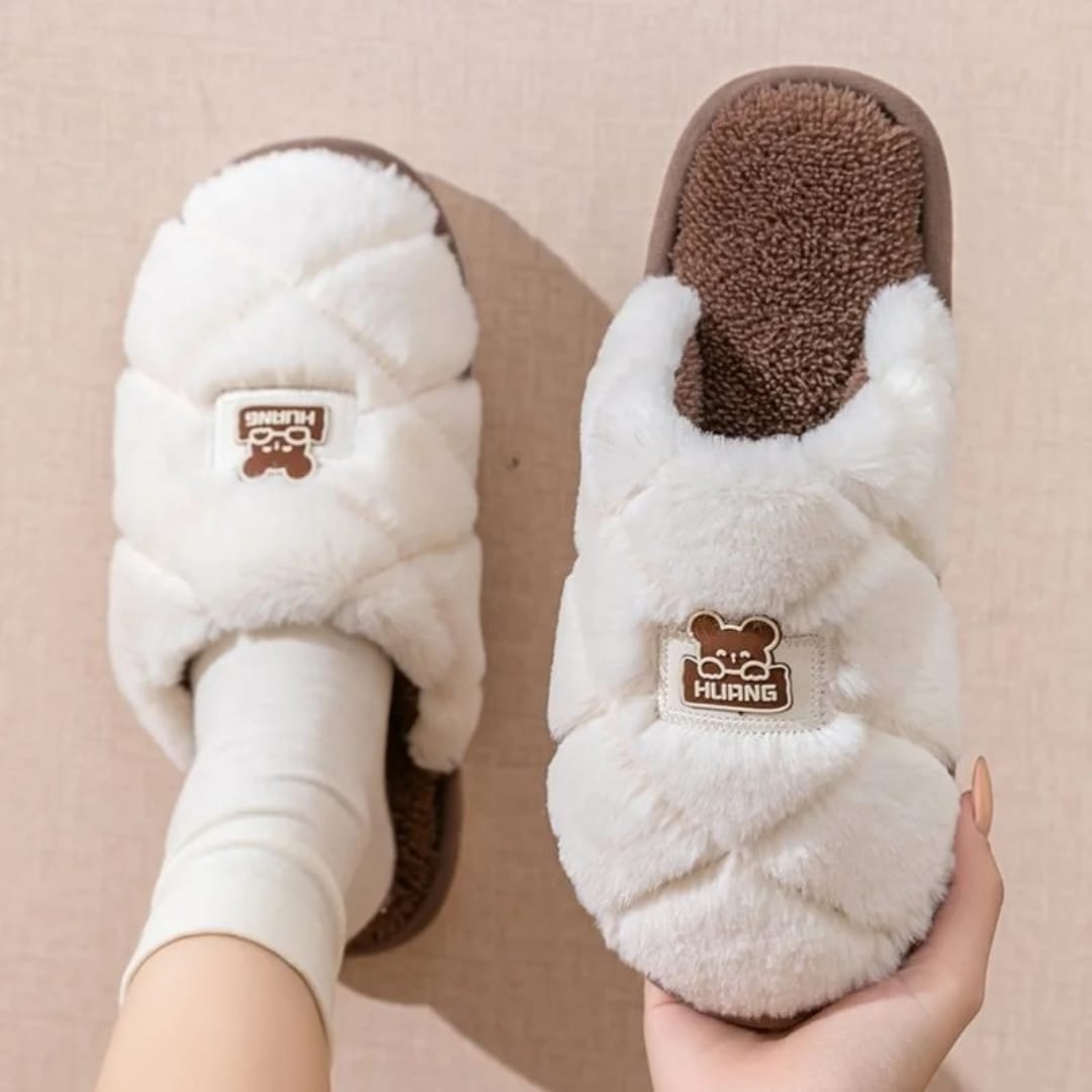 Autumn and Winter Non-slipIndoor/Outdoor Warm Cotton Home Slides