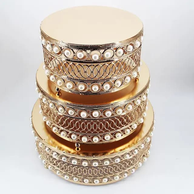 3pcs Iron top cake stand