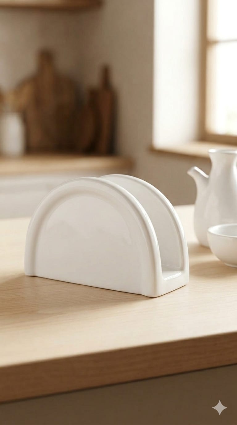Ceramic serviette holder