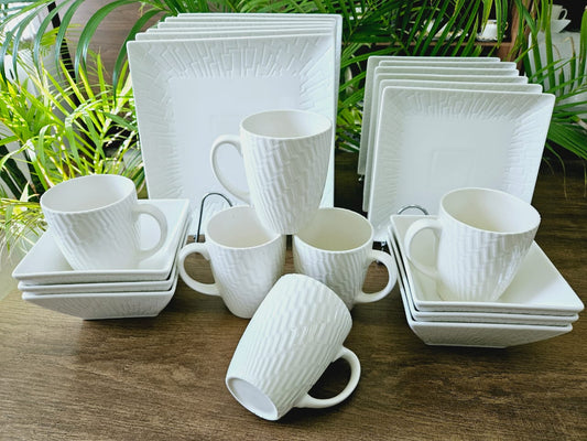24pcs Square dinner set