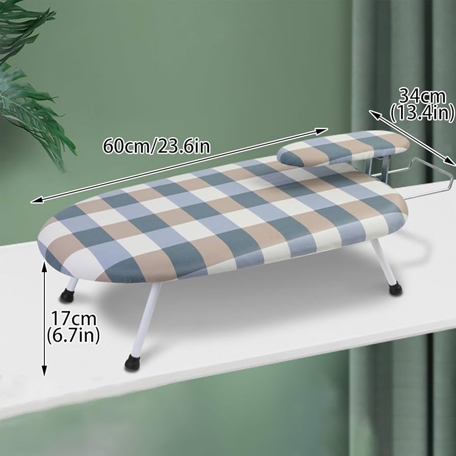 Foldable mini ironing board