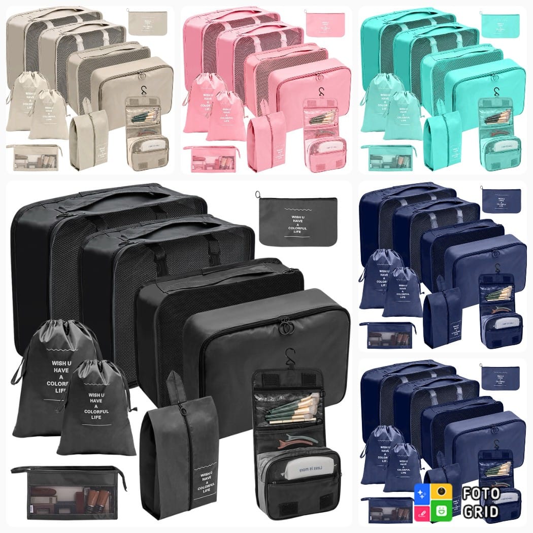 10pcs Luggage Travel Organizers For Suitcase