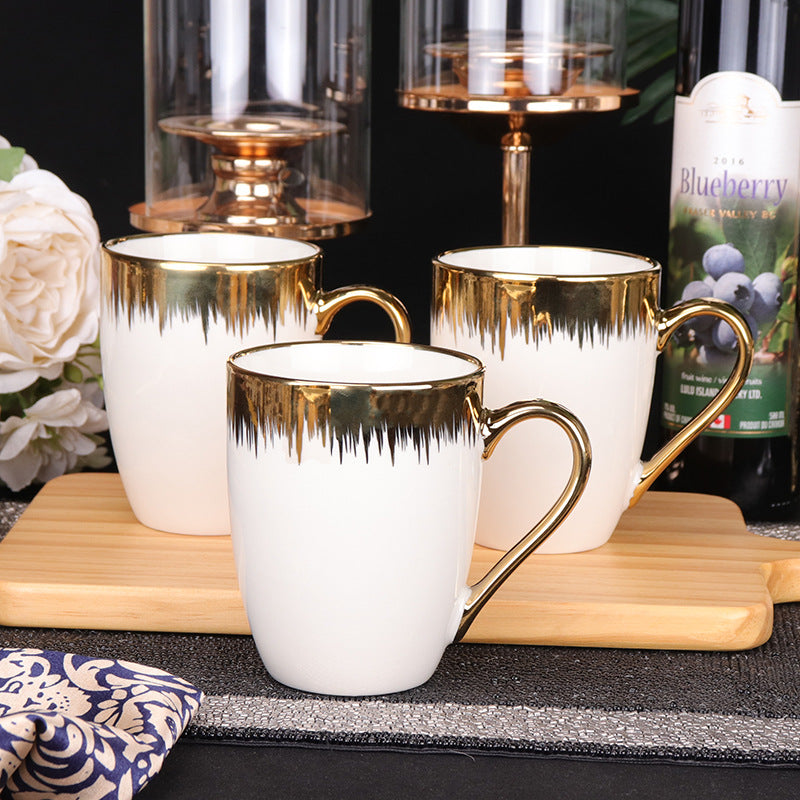 Gold Detail Tea Mugs