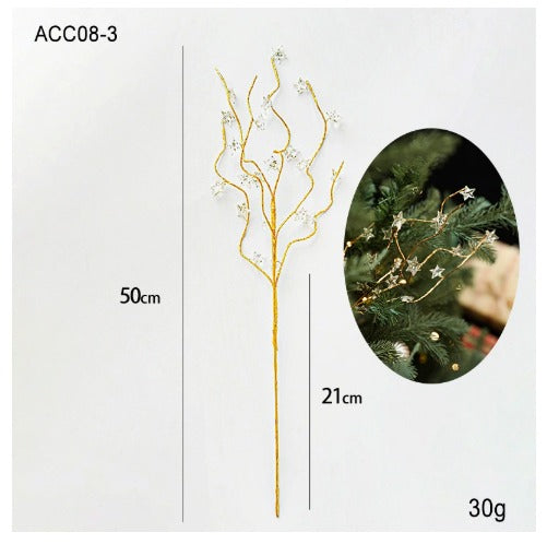Christmas Decorations Crystal Bud Branches