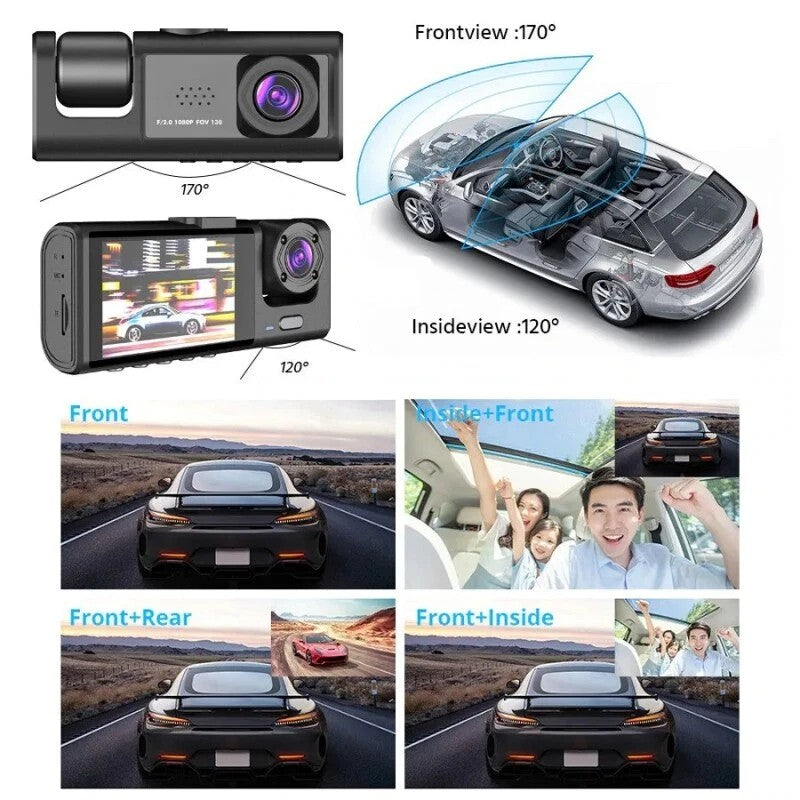 Mirror dash cam adopts real ultra-HD lens which provides excellent quality of front