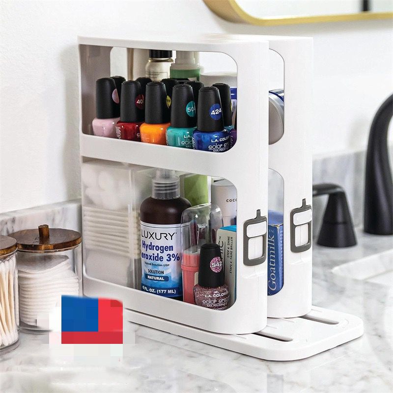 Pull out rotating spice rack