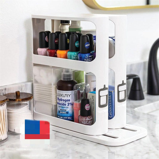 Pull out rotating spice rack