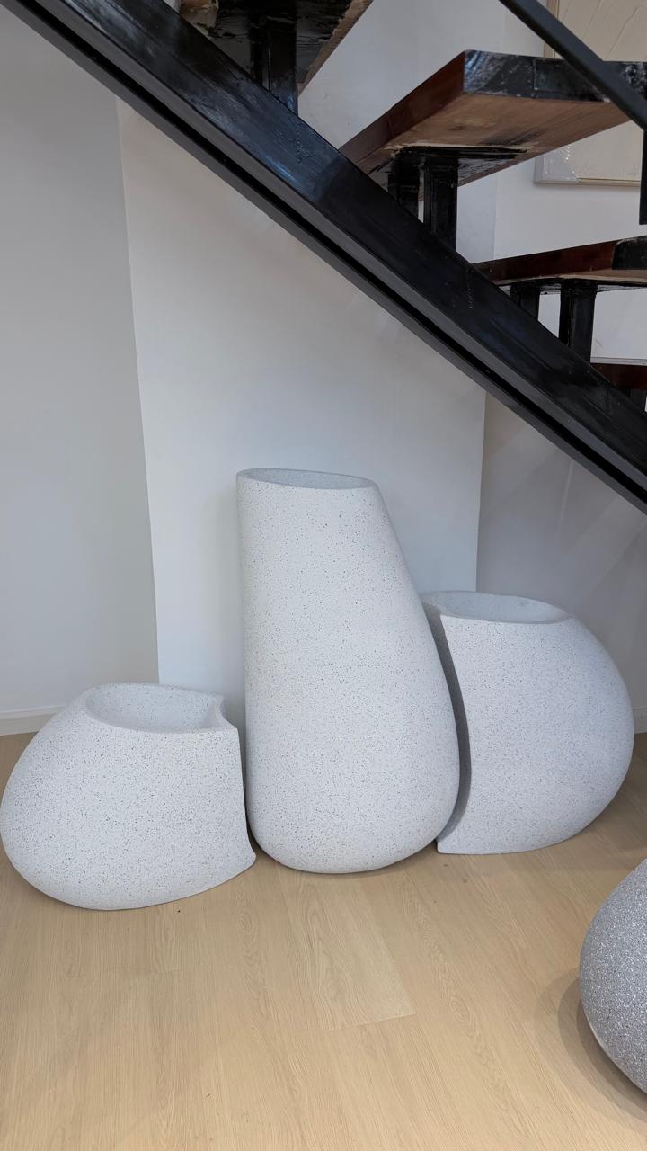 Modern 3-Piece Decorative Floor Vase Set