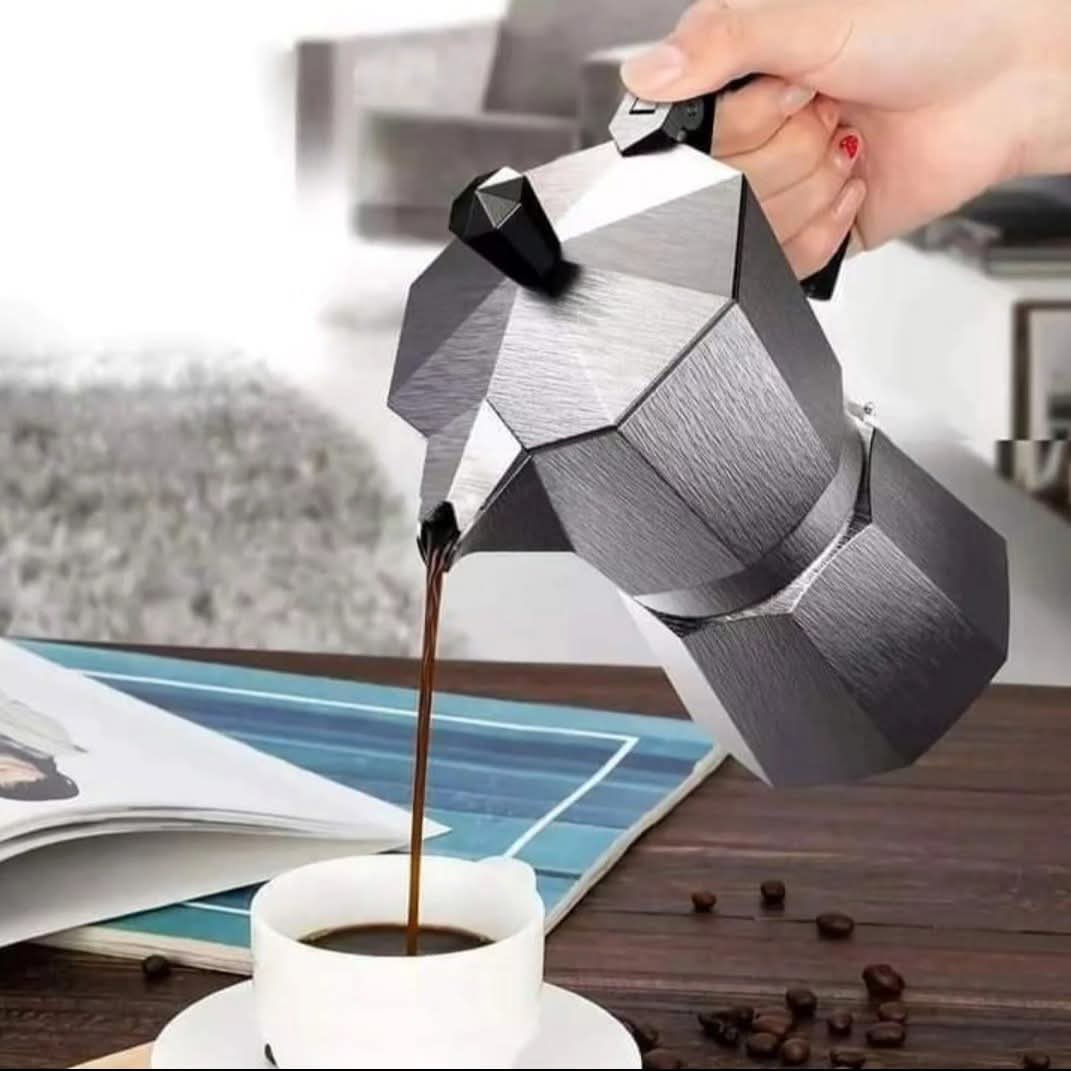 600Ml 12 Cups Coffee percolator aluminium coffee pot coffee maker ,Mocha Coffee Pot