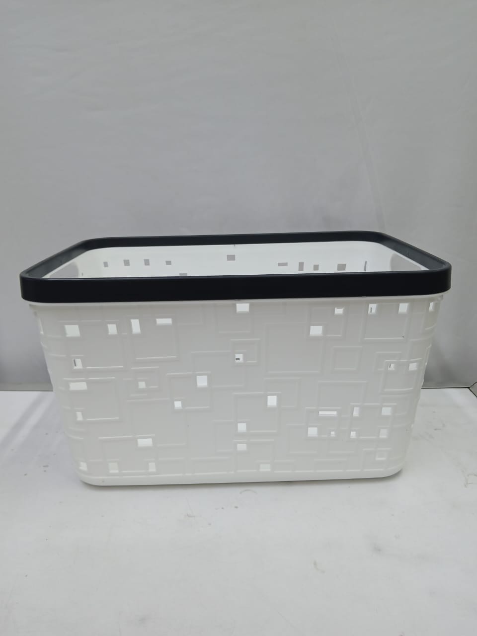 Large Binded Plastic storage basket