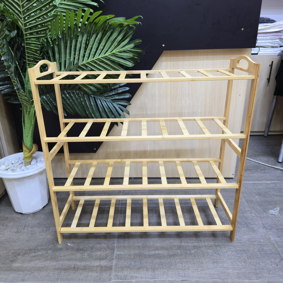 Bamboo Shoe Rack 4 layer