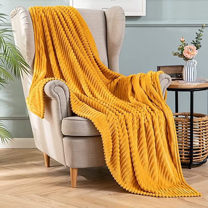 Ultra-soft Fuzzy Fleece Throw Blanket
