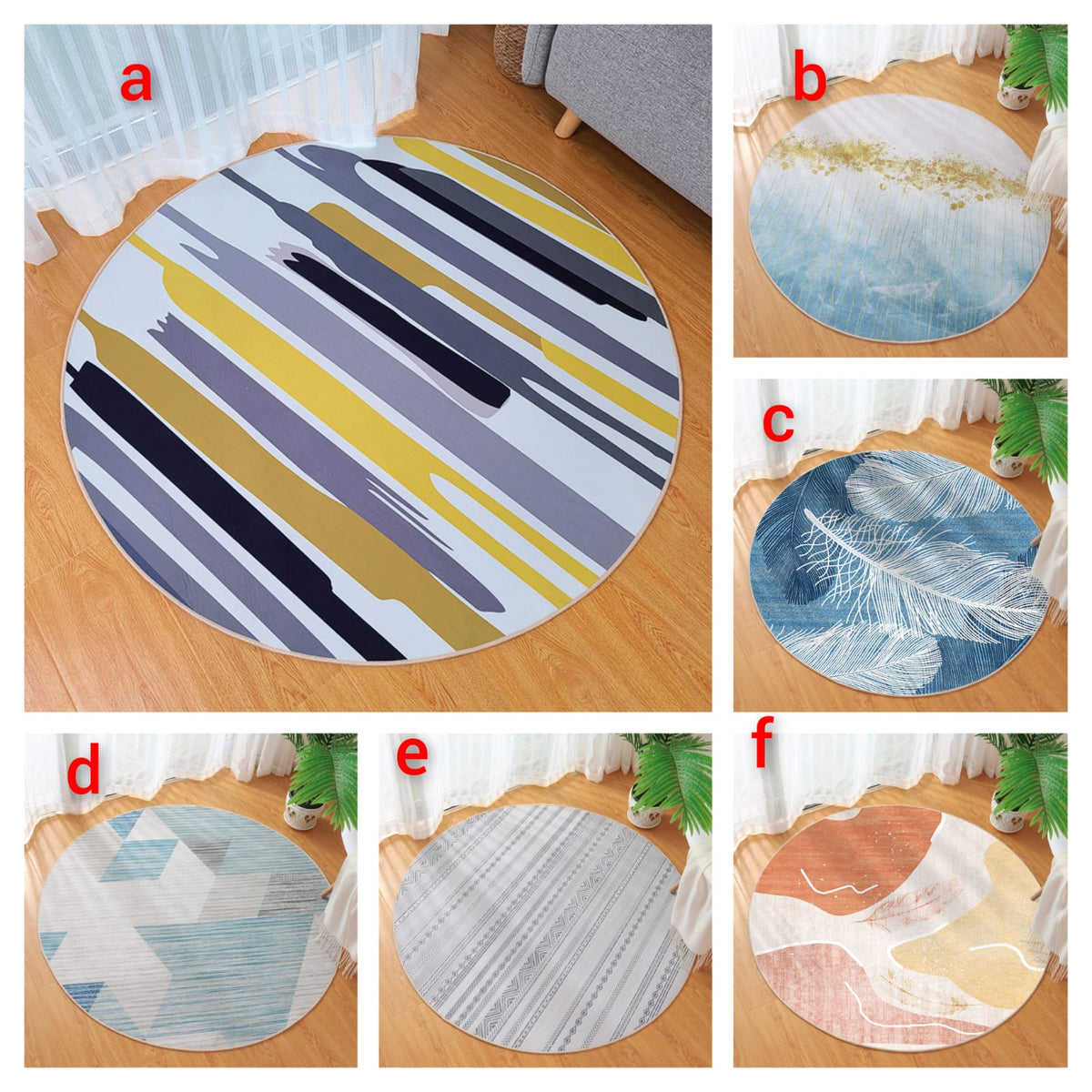 Modern Light Luxury Round Carpet