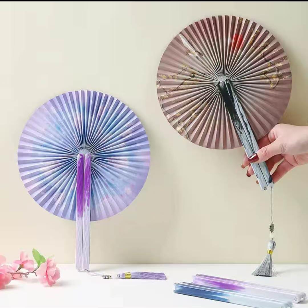 Round Foldable Fans