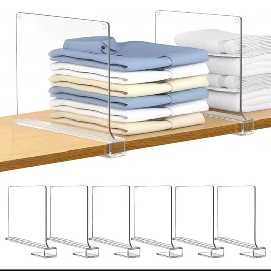 Acrylic closet jeans dividers