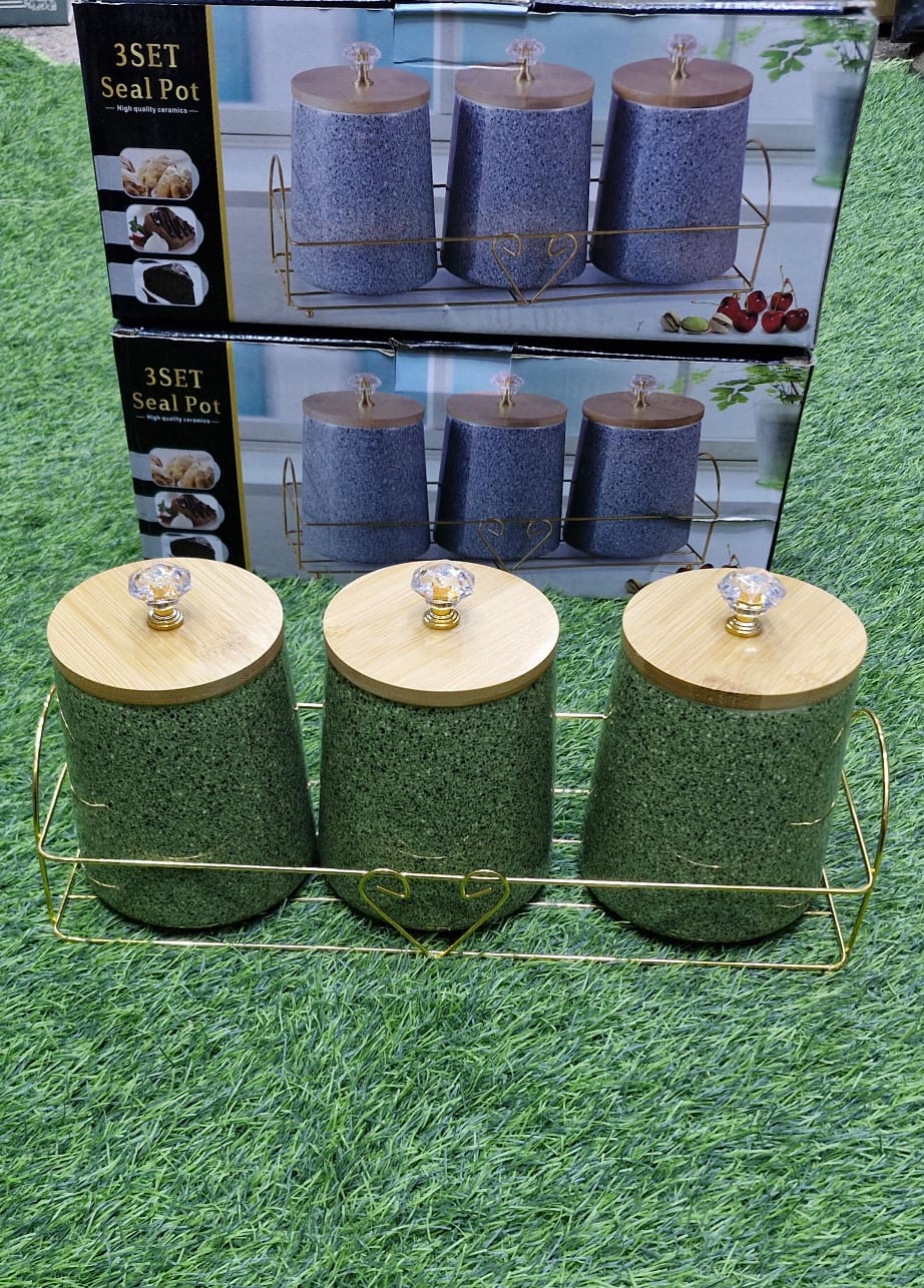 3pcs Seasoning Set Condiment Jars Set for storage