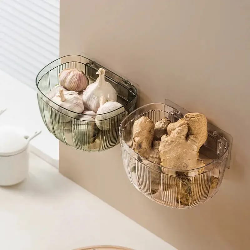 Large Capacity Wall-mounted Storage Basket Onion Garlic Kitchen Office Bathroom  Storage Basket
