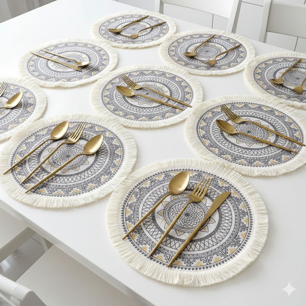 Boho Style Jute Table Place Mats
