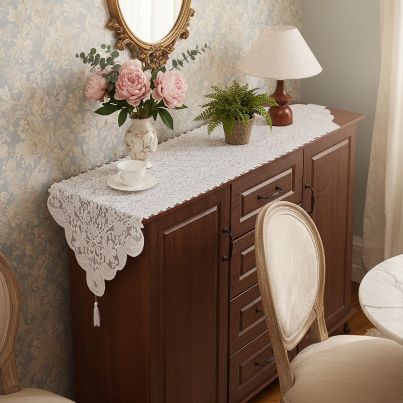 Retro French Lace Table Flag