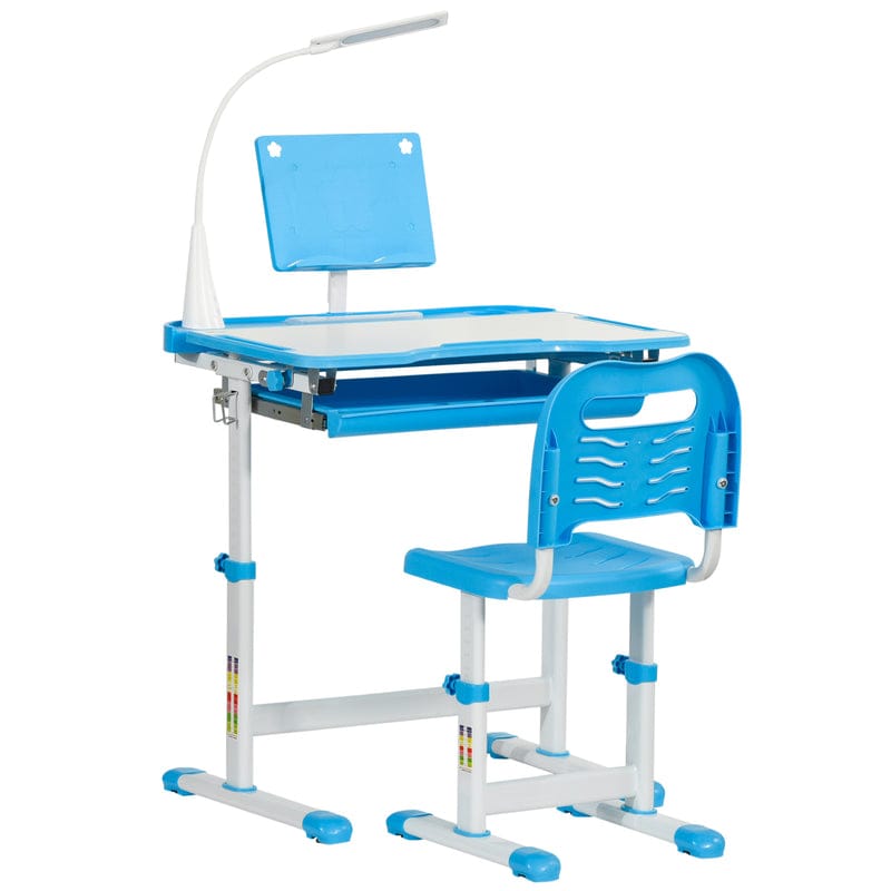 Study desk with rechargeable lamp