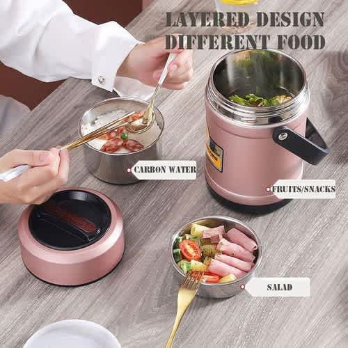 304 Stainless Steel Vacuum Thermal Lunch Box Food Jar