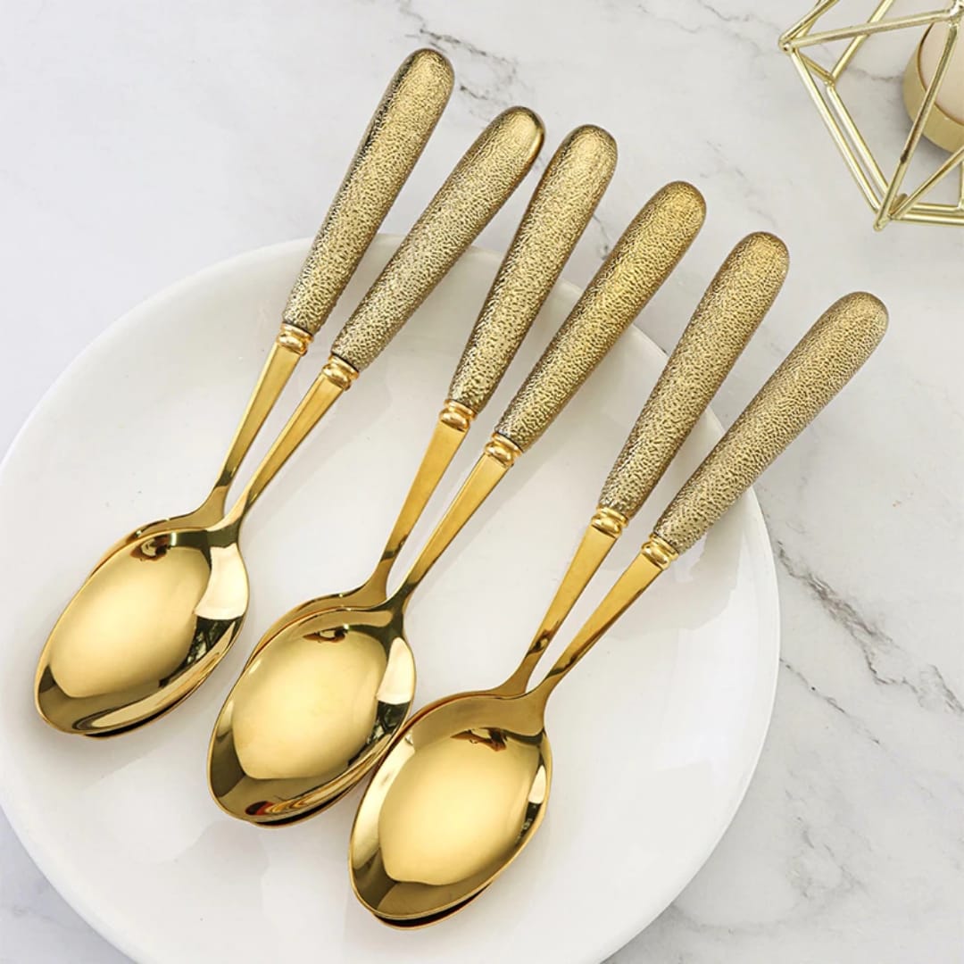 24pcs Nordic Design cutlery set
(in gold and silver)