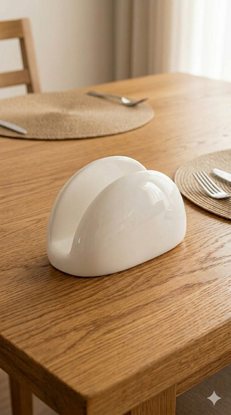 Ceramic serviette holder