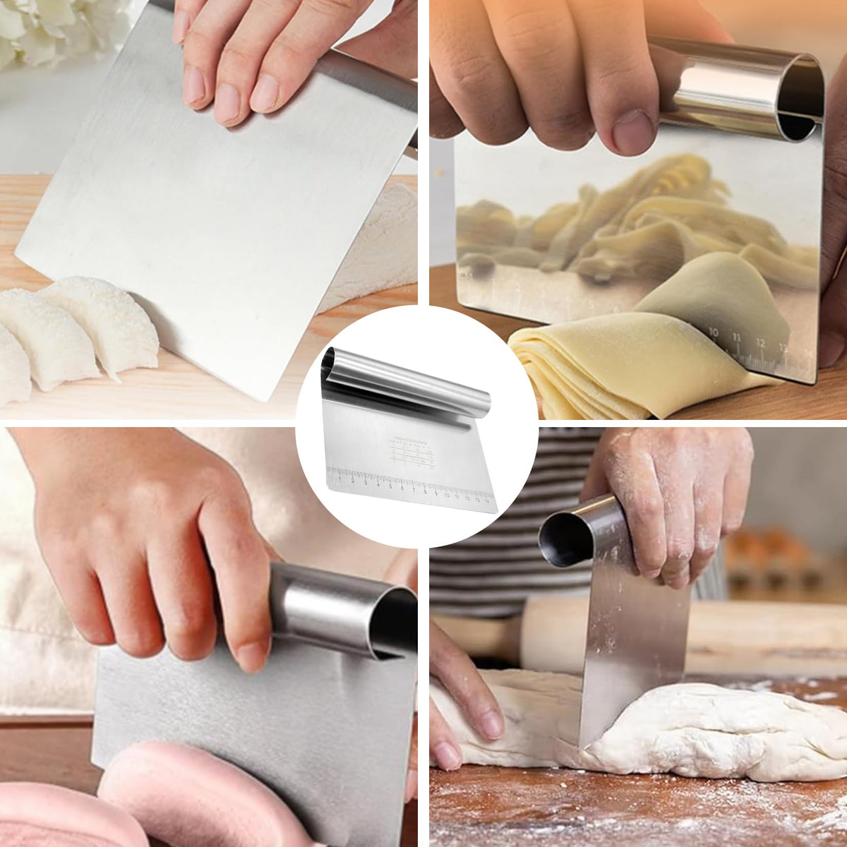 Stainless steel Dough Pastry Scraper/Cutter/Chopper