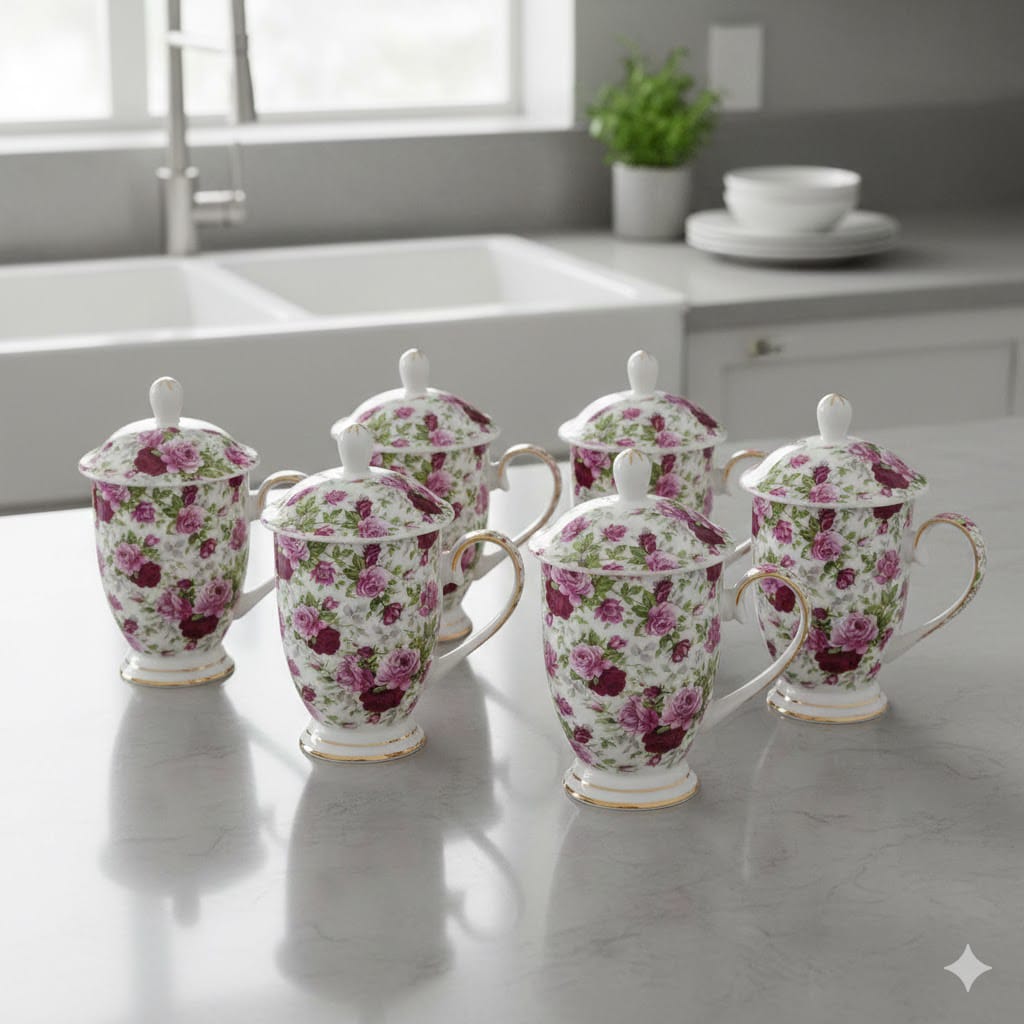 Luxury Rose Tea Mug