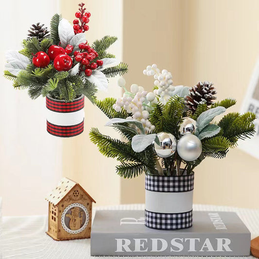 Pine Branches Xmas Flower Decor Xmas Tree