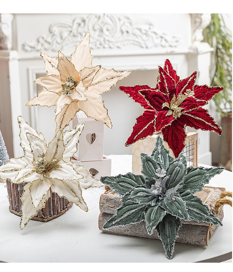 Artificial Flowers Christmas Flower Pendant
