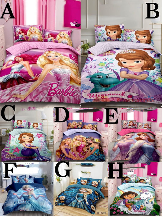 4pc  Themed  Cartoon duvets