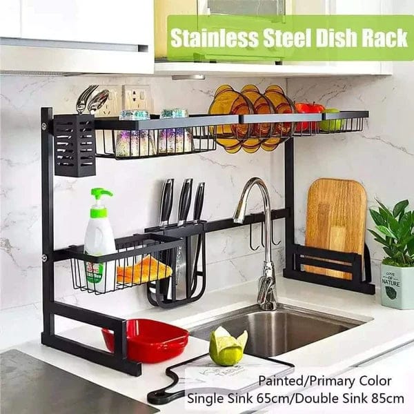 Over the sink dish rack