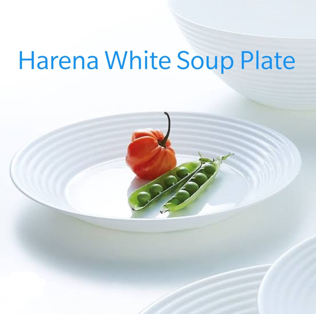 Harena White Soup Plate