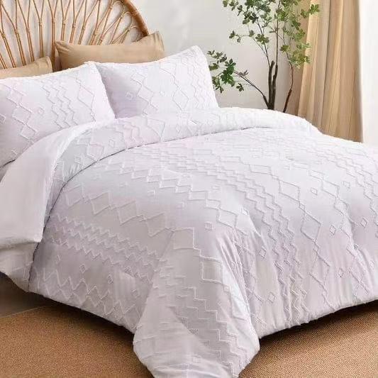 Tufted design duvet covers