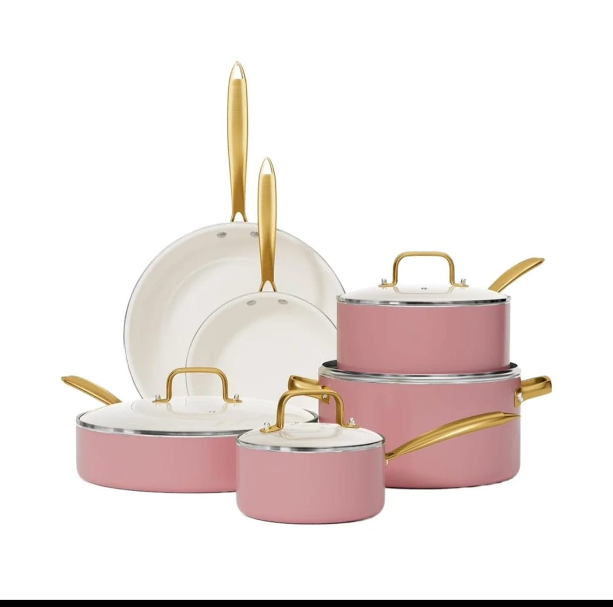 15pcs Premium Ceramic Cookware set
