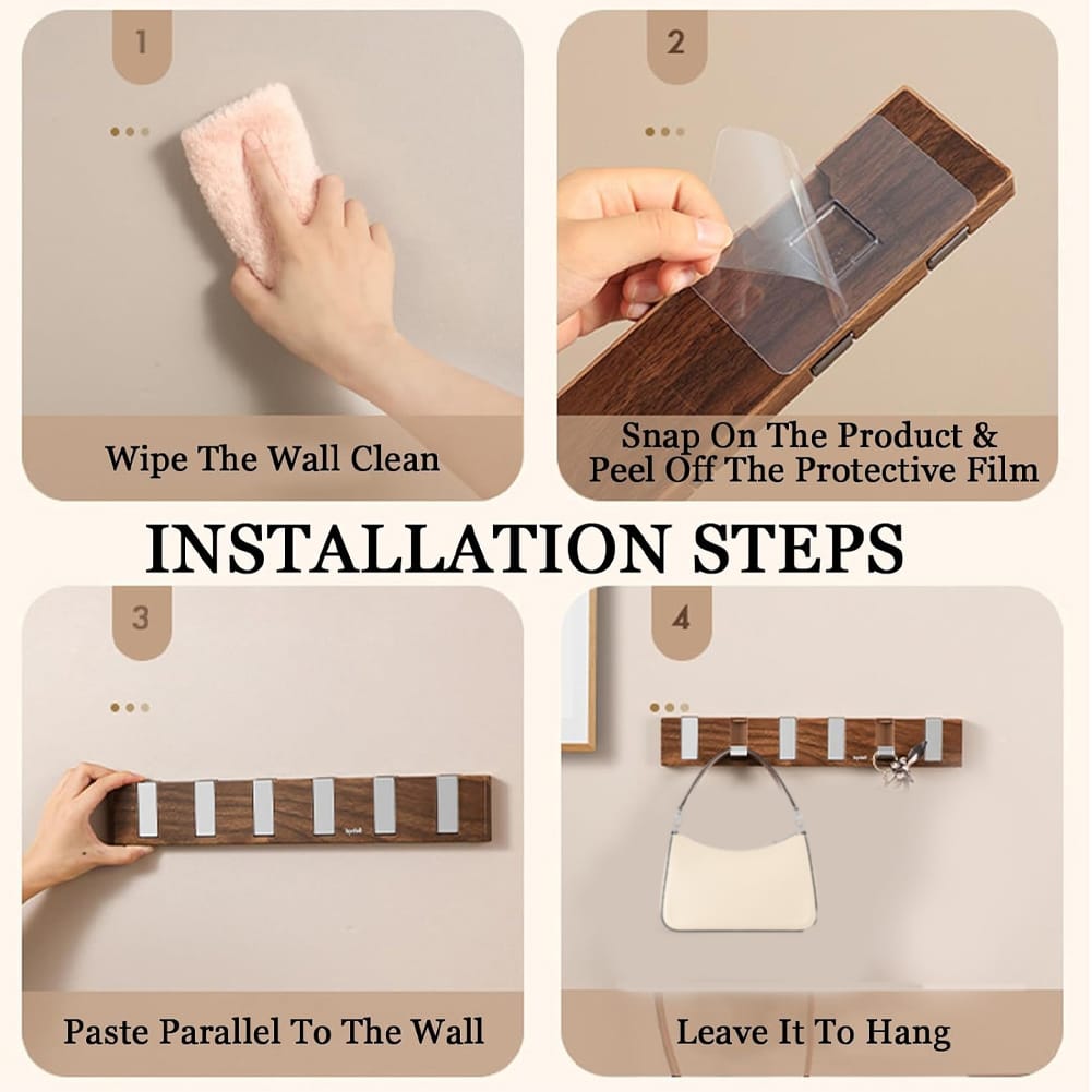 Multifunctional wood finish hook
