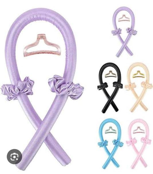 ✅Heatless curlers headband, comfortable silk hair curler for sleeping, curling set long short medium hair,heat curl rod with  hairpin and scrunchies DIY hairstyles