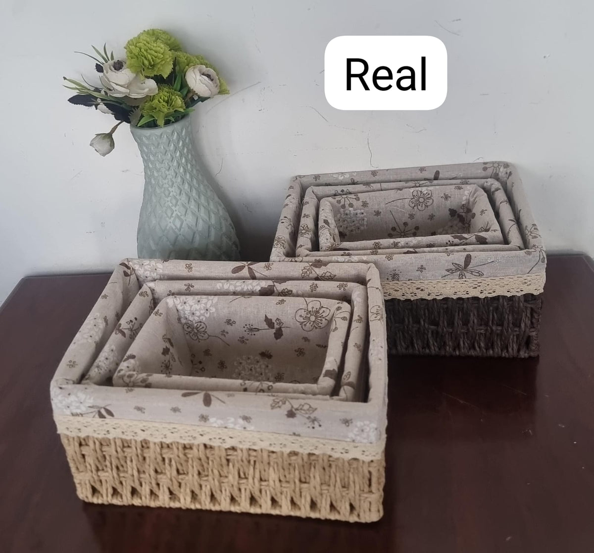 3-in-1 Woven Basket Organizers