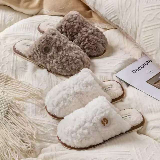 Anti-Slip Durable Indoor/Outdoor Warm Cotton Home Slides