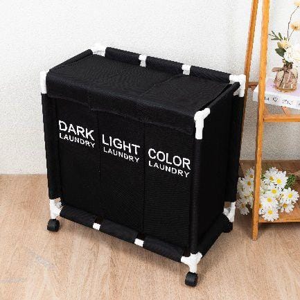 Laundry basket with wheels