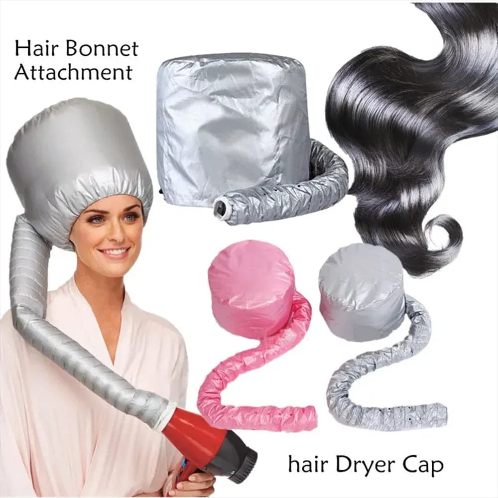 Portable bonnet hair dryer attachment
