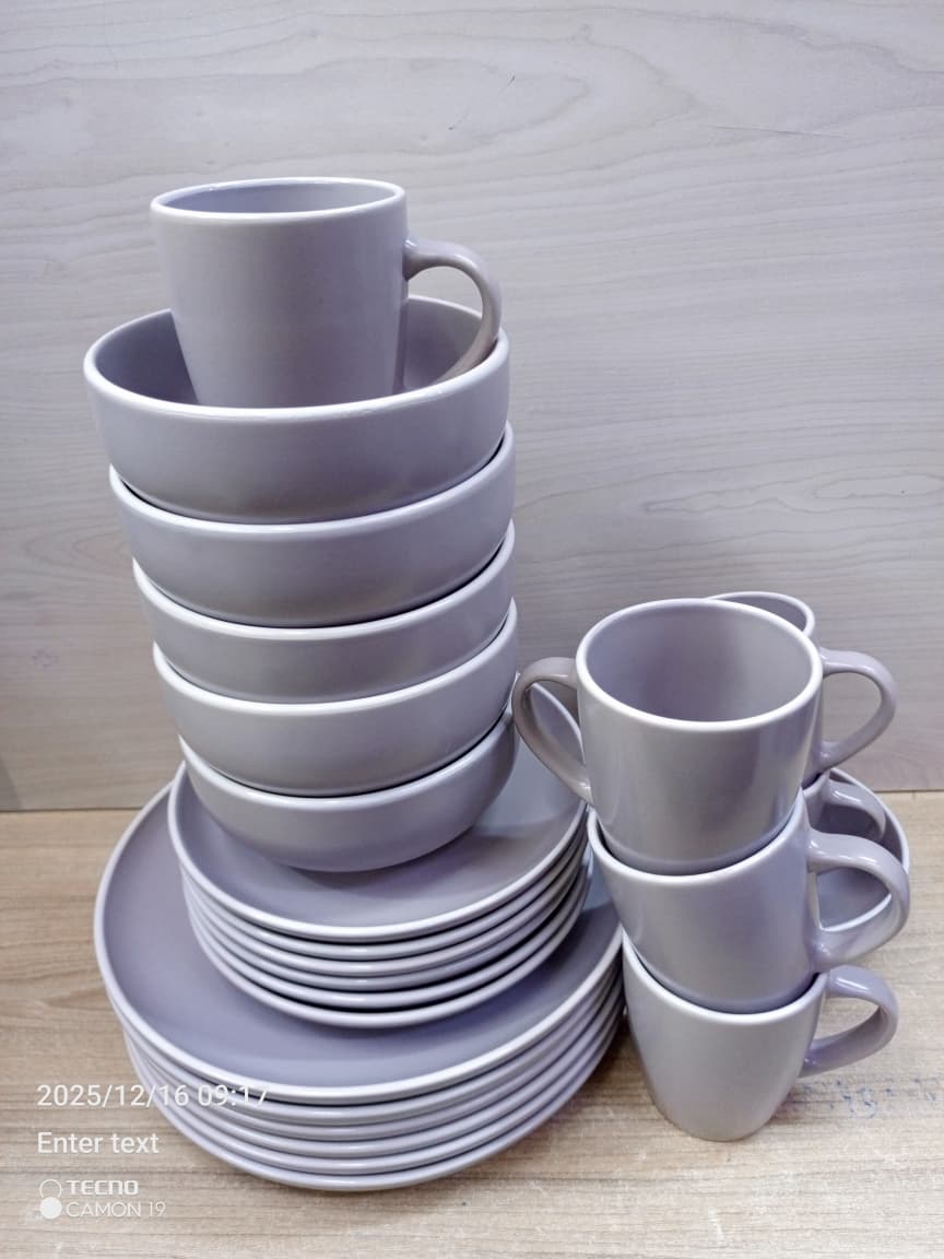 24pcs ceramic marble dinner set