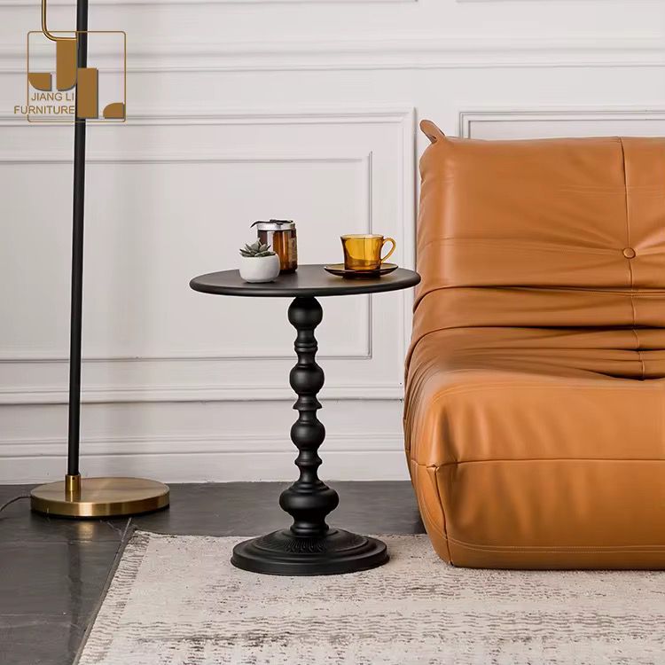 Modern Iron Frame Accent Side Table
